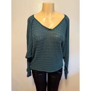 We The Free Womens XS Green Sweater Long Sleeve